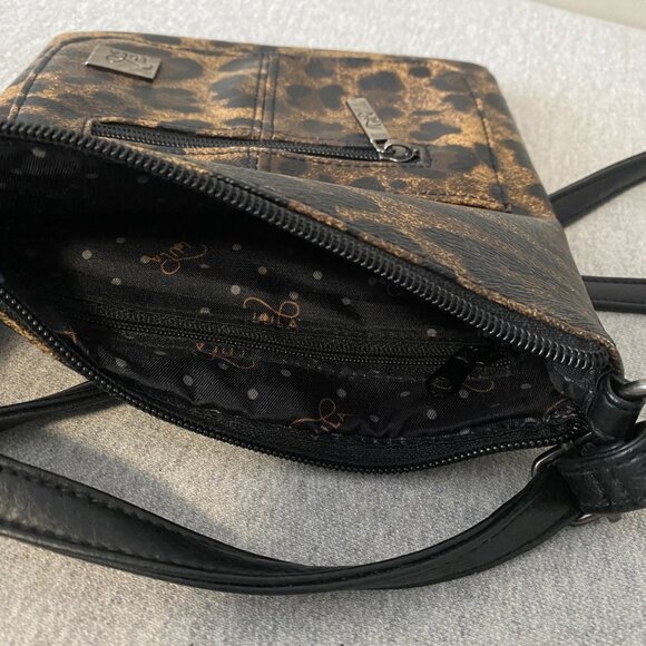 Lula Faux Leather Leopard Print Crossbody Bag - Picture 13 of 16